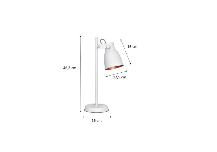 Lampka biurkowa biała AJE-LOLY White E27 ACTIVEJET