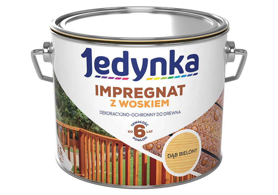 Impregnat z woskiem dąb bielony 2,5 L JEDYNKA
