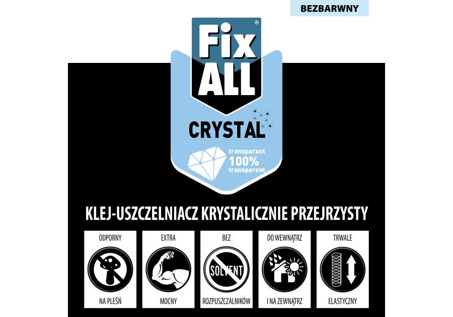 Uszczelniacz hybrydowy Fixall crystal 290 ml SOUDAL