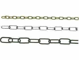 Łańuch ozdobny 3x34 mm - 30 m owalny mosiądzowany HSI
