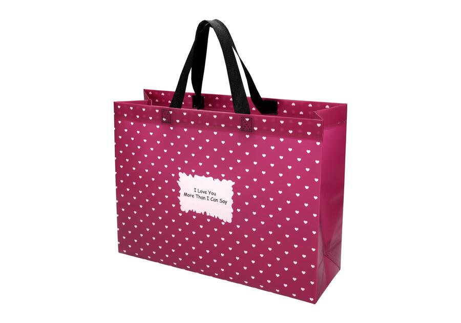 Torba na zakupy 38x28x12 cm Spring (burgund) SIMPLE SOLUTIONS