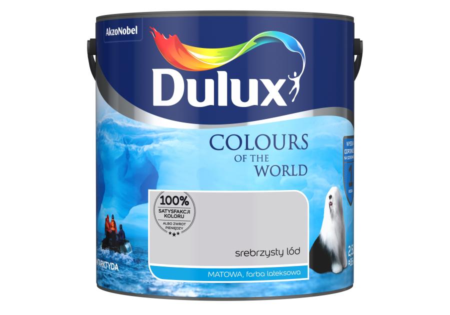 Farba do wnętrz Kolory Świata 2,5 L srebrzysty lód DULUX