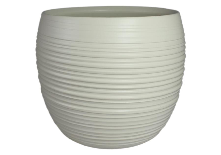 Osłonka doniczkowa 17 cm biały antyk CERMAX
