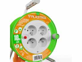 Przedłużacz bębnowy Eco PB-ST/M/10M/3X1/H05VV-F pomarańczowy PLASTROL