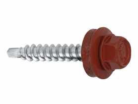 Wkręty do blachy farmery 4,8x35 mm czerwone WKRĘT-MET