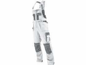 Spodnie robocze ogrodniczki białe Allround line 52-L STALCO PREMIUM