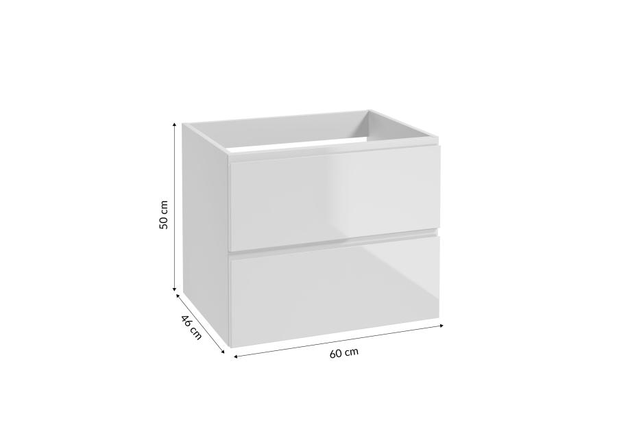 Szafka Modus 60 cm lakierowany biały połysk mdf DEFTRANS
