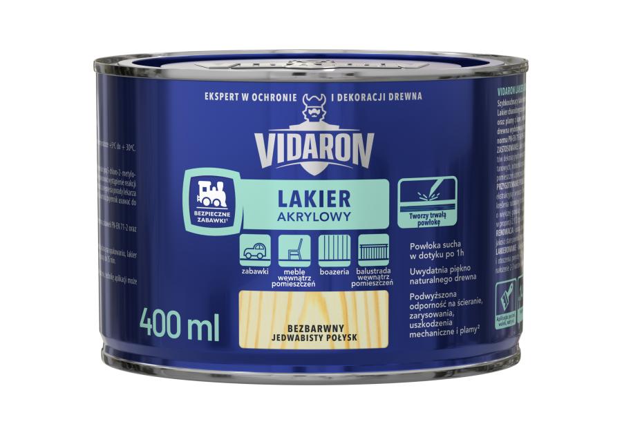 Lakier akrylowy bezbarwny 0,4 L VIDARON