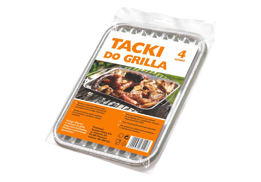 Tacka do grilla 4 szt. mała GROSIK