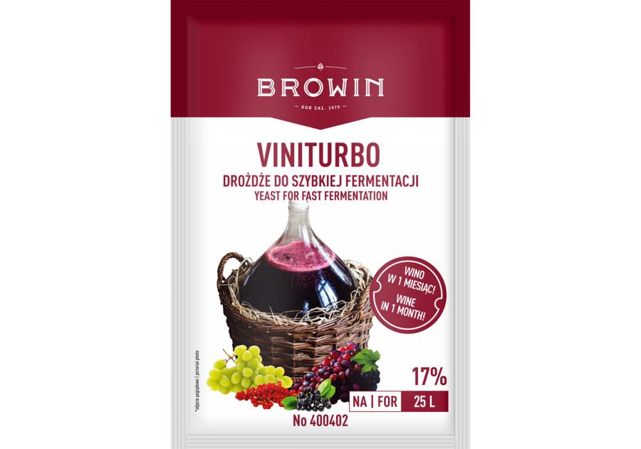 ViniTurbo - drożdże do szybkiej fermentacji BROWIN