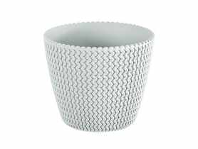 Doniczka Splofy biały 19 cm PROSPERPLAST
