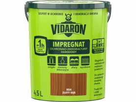 Impregnat ochronno- dekoracyjny 4,5 L złoty dąb VIDARON