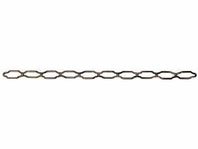 Łańcuch ozdobny 2,2x26 mm - 40 m czarny HSI