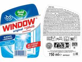 Płyn do mycia szyb Amoniak 0,75 L rozpylacz WINDOW PLUS