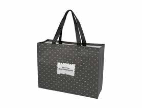 Torba na zakupy 38x28x12 cm Spring (grey) SIMPLE SOLUTIONS