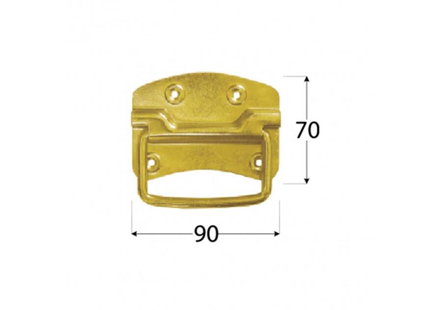 Uchwyt skrzyniowy 9x7 cm US90 DMX