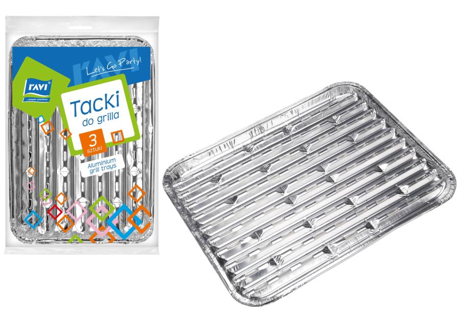 Tacki aluminiowe NJ 3 sztuki 280x220x15 mm SIMPLE SOLUTIONS
