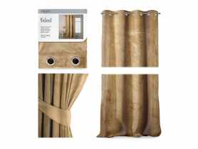 Zasłona Velvet Eyelets musztardowy 140x270 cm AMELIAHOME