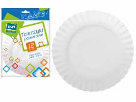 Talerzyki papierowe 18 cm 12 szt RAVI