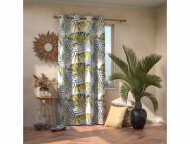 Zasłona PalmLeaves biały 140x245 cm AMELIAHOME