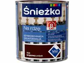 Farba na rdzę brąz 0,65 L polysk ŚNIEŻKA