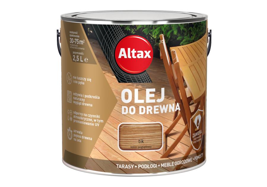 Olej do drewna 2,5 L tik ALTAX