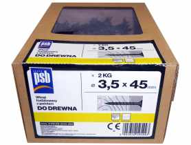 Wkręt fosfatowany do drewna 3,5x45 mm - 2 kg SILA