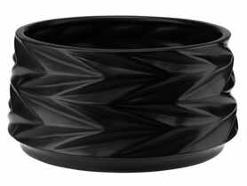 Osłonka ceramiczna Sophia 13,5 cm czarna VERDENIA