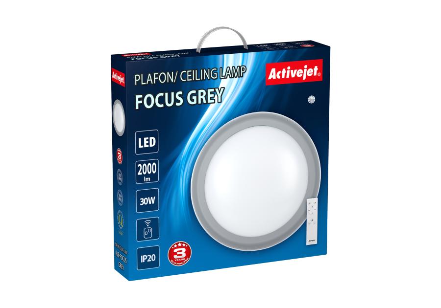 Plafon LED Aje-Focus Grey + pilot ACTIVEJET