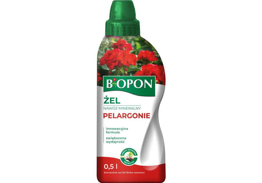 Żel nawóz mineralny do pelargonii 0,5 L BIOPON