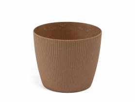Osłonka-doniczka Magnolia Jumper Eco 22 cm naturalne drewno LAMELA
