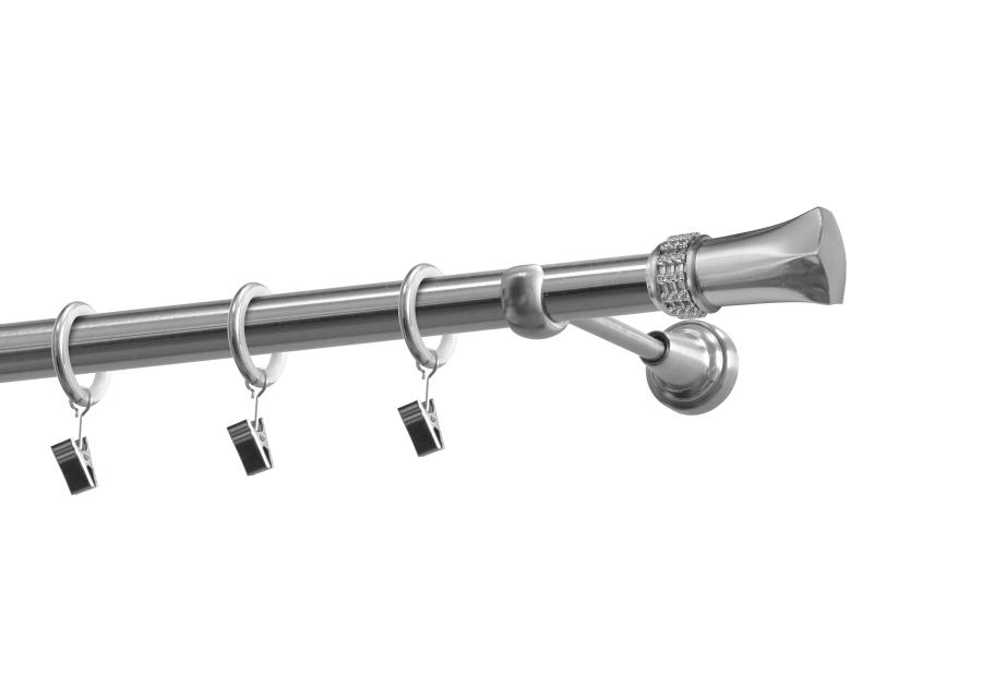 Karnisz pojedynczy 19 mm Diament nikiel 200 cm GARDINIA