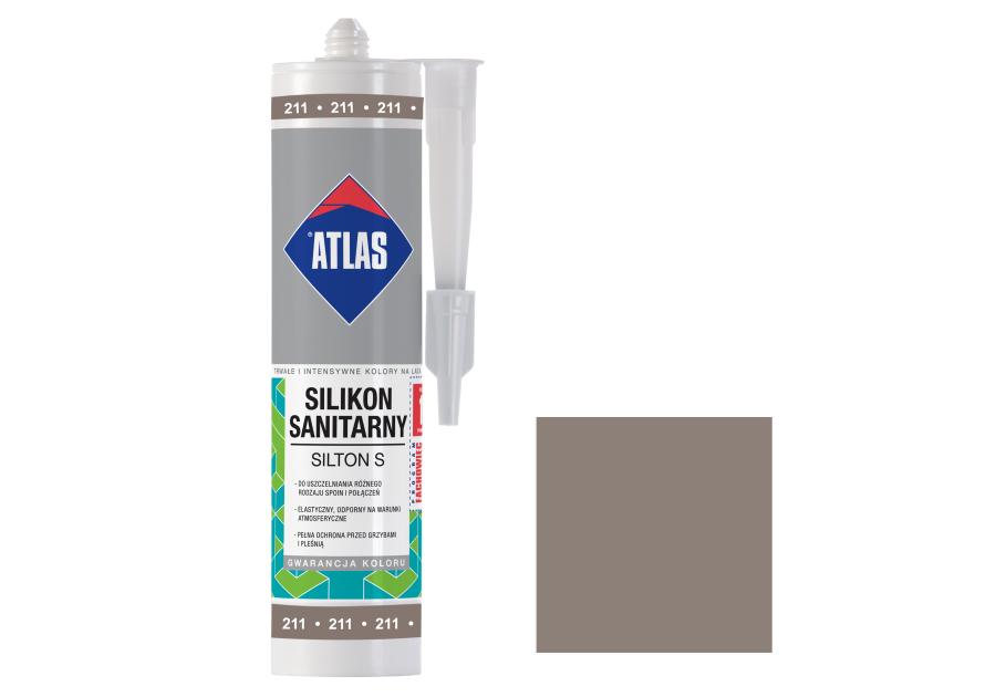 Silikon sanitarny Silton S cementowy ATLAS
