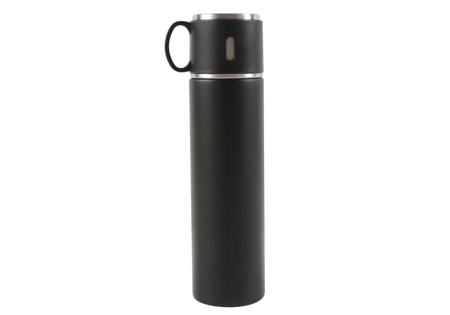Termos z zakrętką w kształcie filiżanki 580 ml czarny ALTOMDESIGN