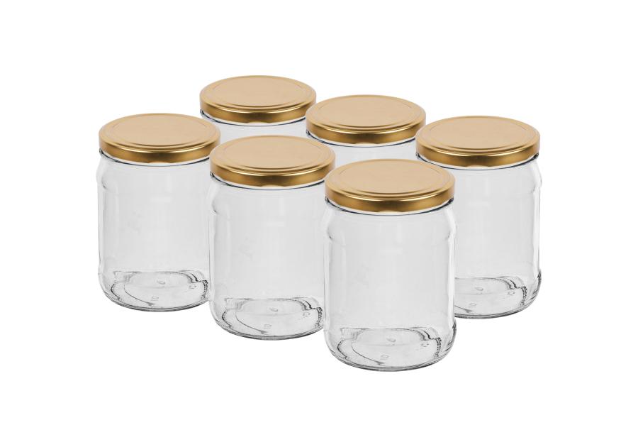 Słoik TO 500 ml z zakrętką fi82/6 - 6 szt. BROWIN