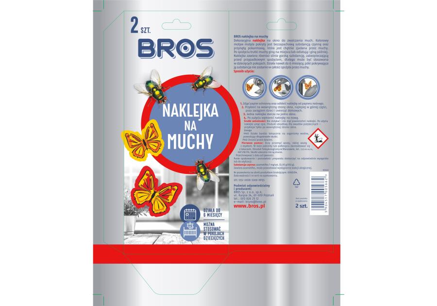 Naklejka na muchy 2 szt. BROS