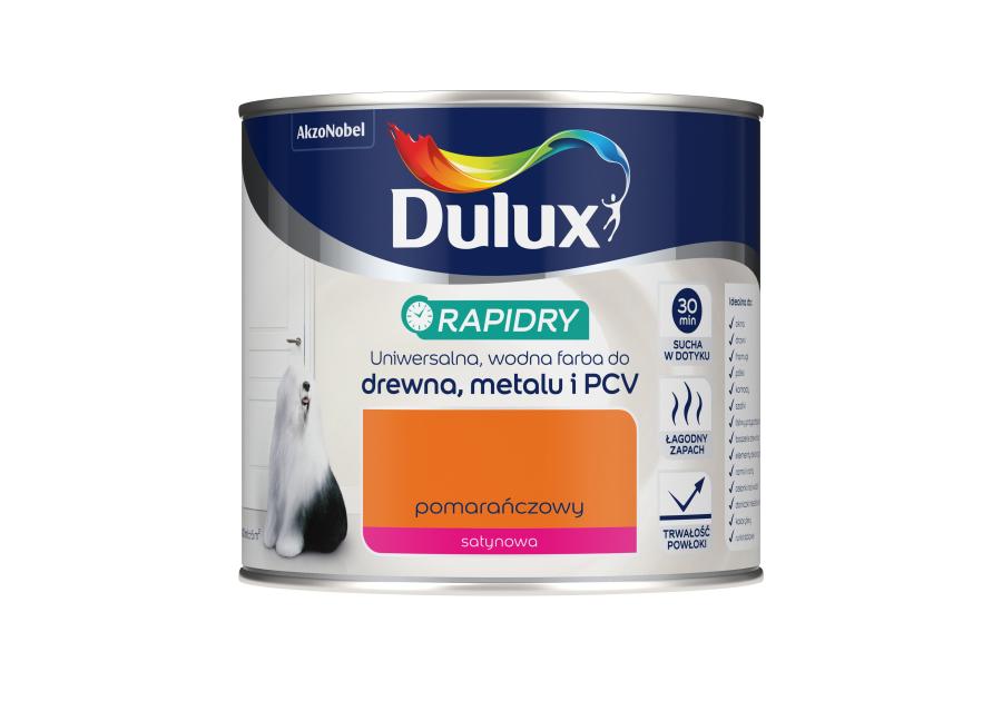 Farba do drewna, metalu i PCV Rapidry 0,4 L pomarańczowy DULUX