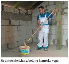 Gruntownie ścian z betonu komórkowego