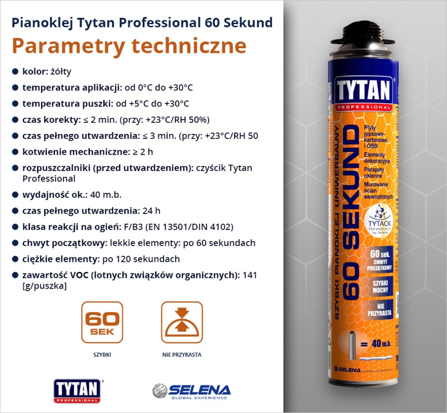 Tytan Professional 60 Sekund - parametry techniczne