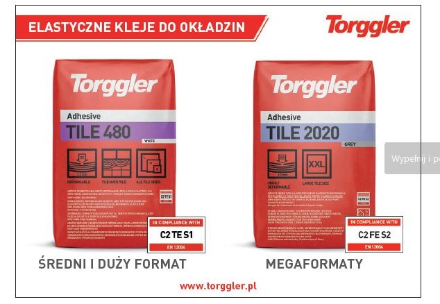 TORGGLER - elastyczne kleje do okładzin