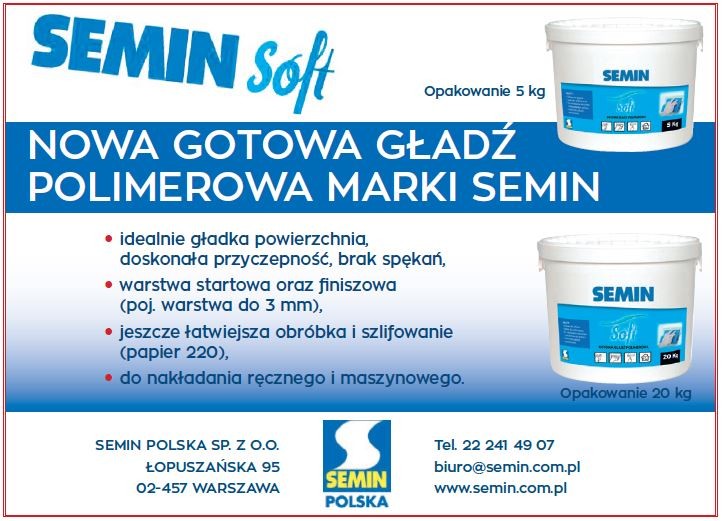 SEMIN - Gotowa gładź polimerowa