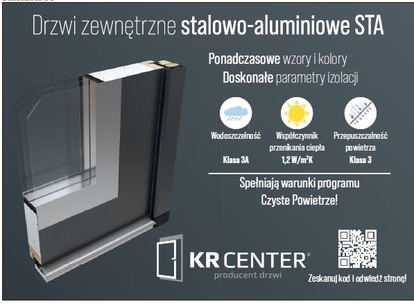 KR CENTER - drzwi zewnętrzne stalowo-aluminiowe STA