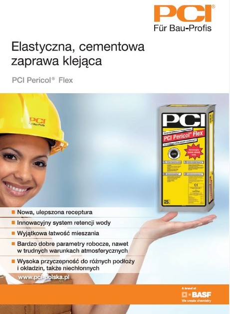 PCI - Elastyczna, cementowa zaprawa klejąca