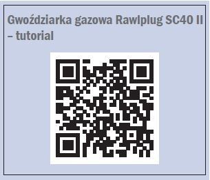 Gwoździarka gazowa Rawlplug SC40 II – tutorial