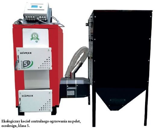 SŁAWEX - Ekologiczny kocioł centralnego ogrzewania na pelet, ecodesign, klasa 5.