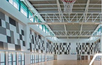 Установка акустических настенных покрытий HERADESIGN в спортивных залах эффективно снижает реверберацию.