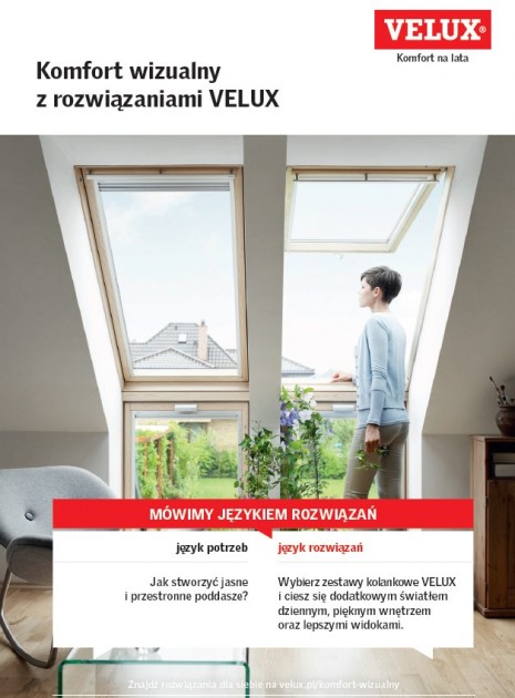 Komfort wizualny z rozwiązaniami VELUX