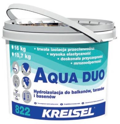 Hydroizolacja na balkonach AQUA DUO 822