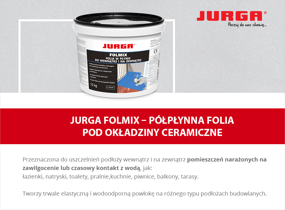 Jurga Folmix - Płynna folia pod okładziny ceramiczne 
