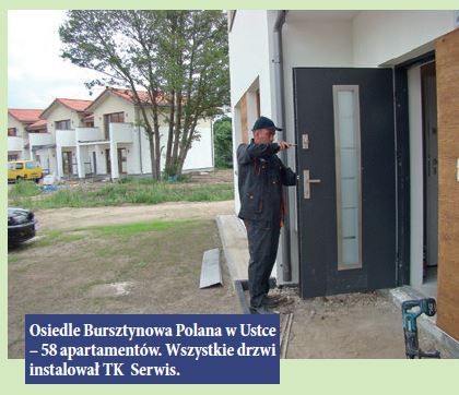 Osiedle Bursztynowa Polana w Ustce – 58 apartamentów. Wszystkie drzwi instalował TK Serwis